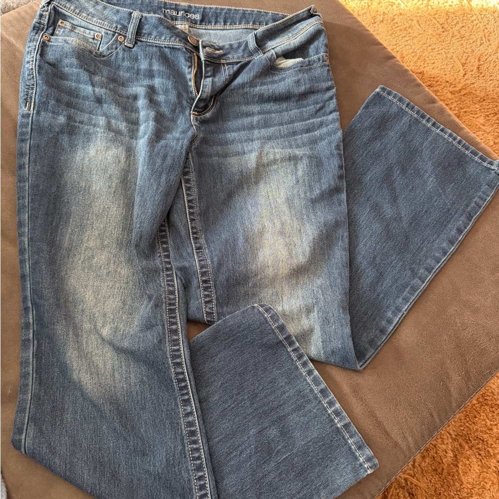Maurices Women's Boot Cut Jeans in Classic Blue Mid rise
